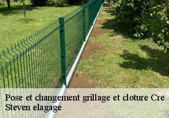 Pose et changement grillage et cloture  cre-72200 Steven elagage